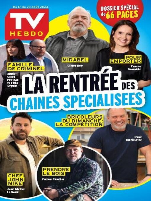 Détails du titre pour TV Hebdo par TVA Publications Inc. - Disponible